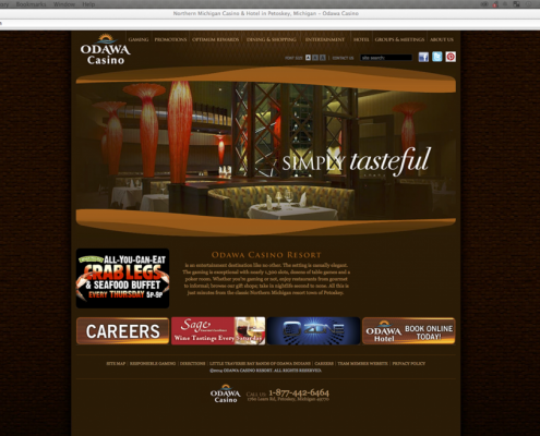 Odawa Casino Corporate Website 2