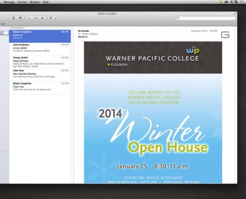 Warner Pacific College Email Campaign
