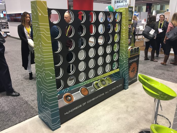 Award Winning Trade Show Booth, Connect 4